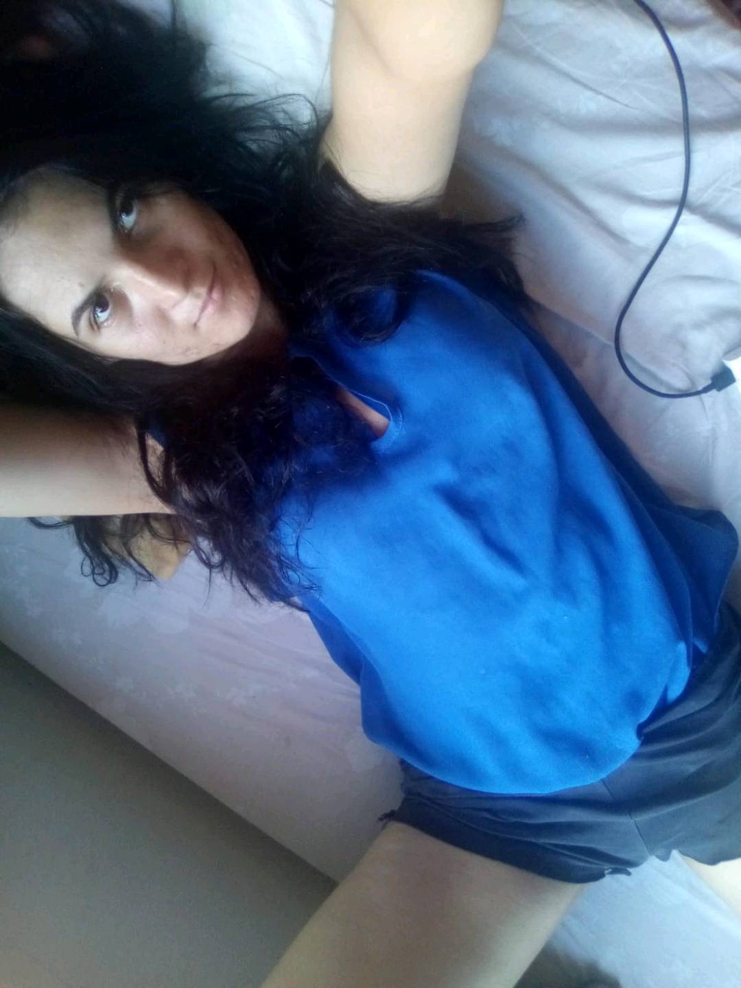 Relaxed portrait from a live social video profile